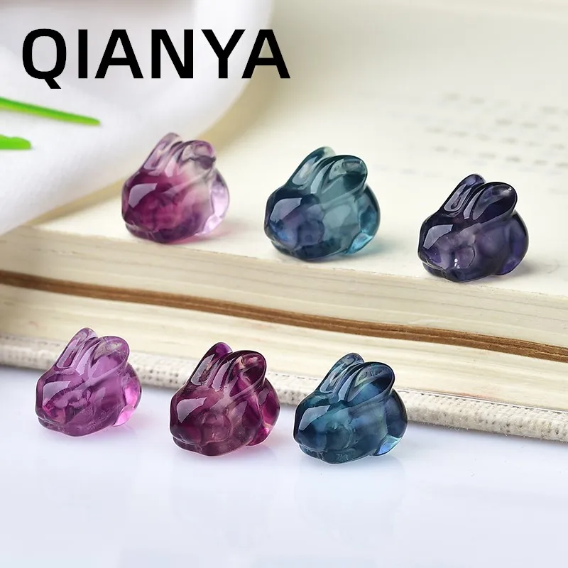 Cute Rabbit Natural Color Fluorite Crystal Quartz Gemstone Mini Animal Carving Stone Crafts Home Decor Jewelry Accessories Gift
Cute Rabbit Natural Color Fluorite Crystal Quartz Gemstone Mini Animal Carving Stone Crafts Home Decor Jewelry Accessories Gift