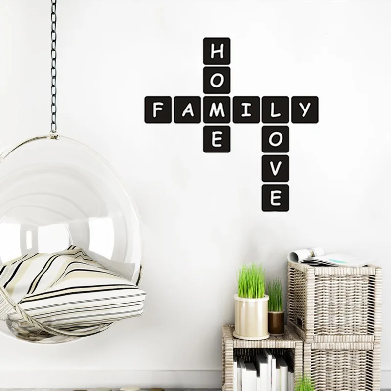 Creative Family Home Love Wall Sticker Living Room Decorations For Home Wallpaper Mural Art Decals Carved English Stickers
Creative Family Home Love Wall Sticker Living Room Decorations For Home Wallpaper Mural Art Decals Carved English Stickers