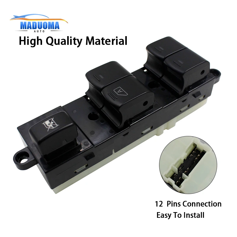 Front Left Master Electric Window Switch For Nissan Navara D40 Qashqai Pathfinder 04-16 25401-EB30B 25401-JD001 
Front Left Master Electric Window Switch For Nissan Navara D40 Qashqai Pathfinder 04-16 25401-EB30B 25401-JD001
