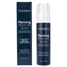 Piercing Fine Mist Spray 120ml Piercing Cleaner Wound Wash Bump Removal Ear Piercing Cleaner Effective Earring Cleaning Solution