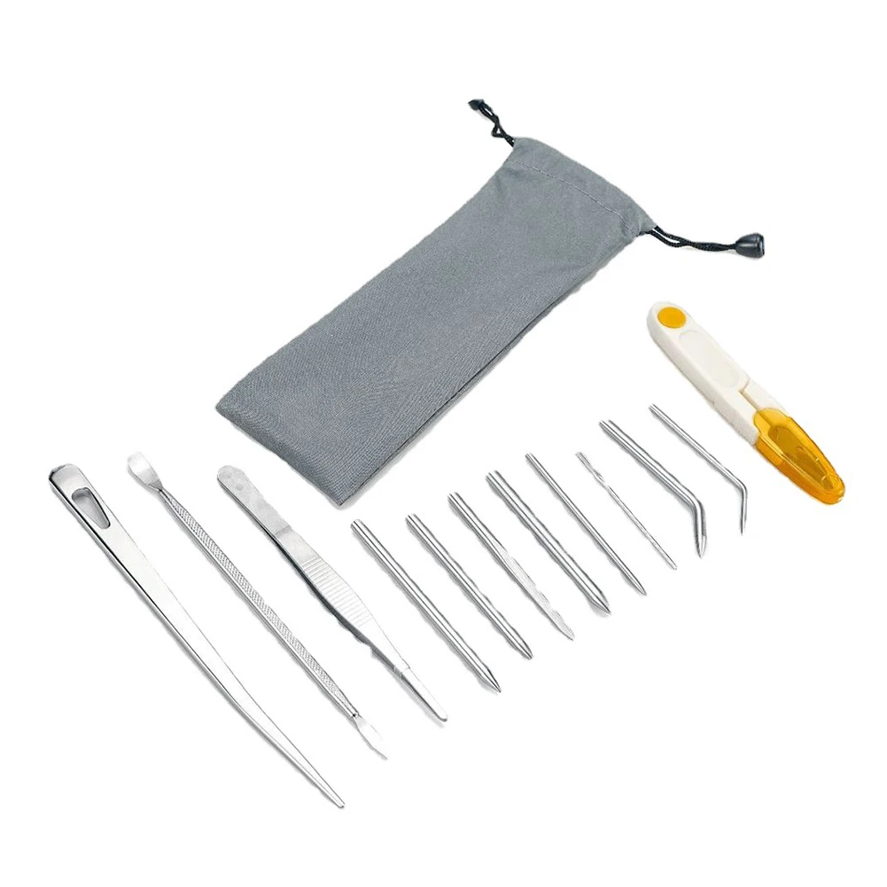 12pcs DIY Paracords FID Stitching Set Lacing Needles For Leather Knotters Tools Stainless Steel Outdoor Camping Travel Tool
12pcs DIY Paracords FID Stitching Set Lacing Needles For Leather Knotters Tools Stainless Steel Outdoor Camping Travel Tool