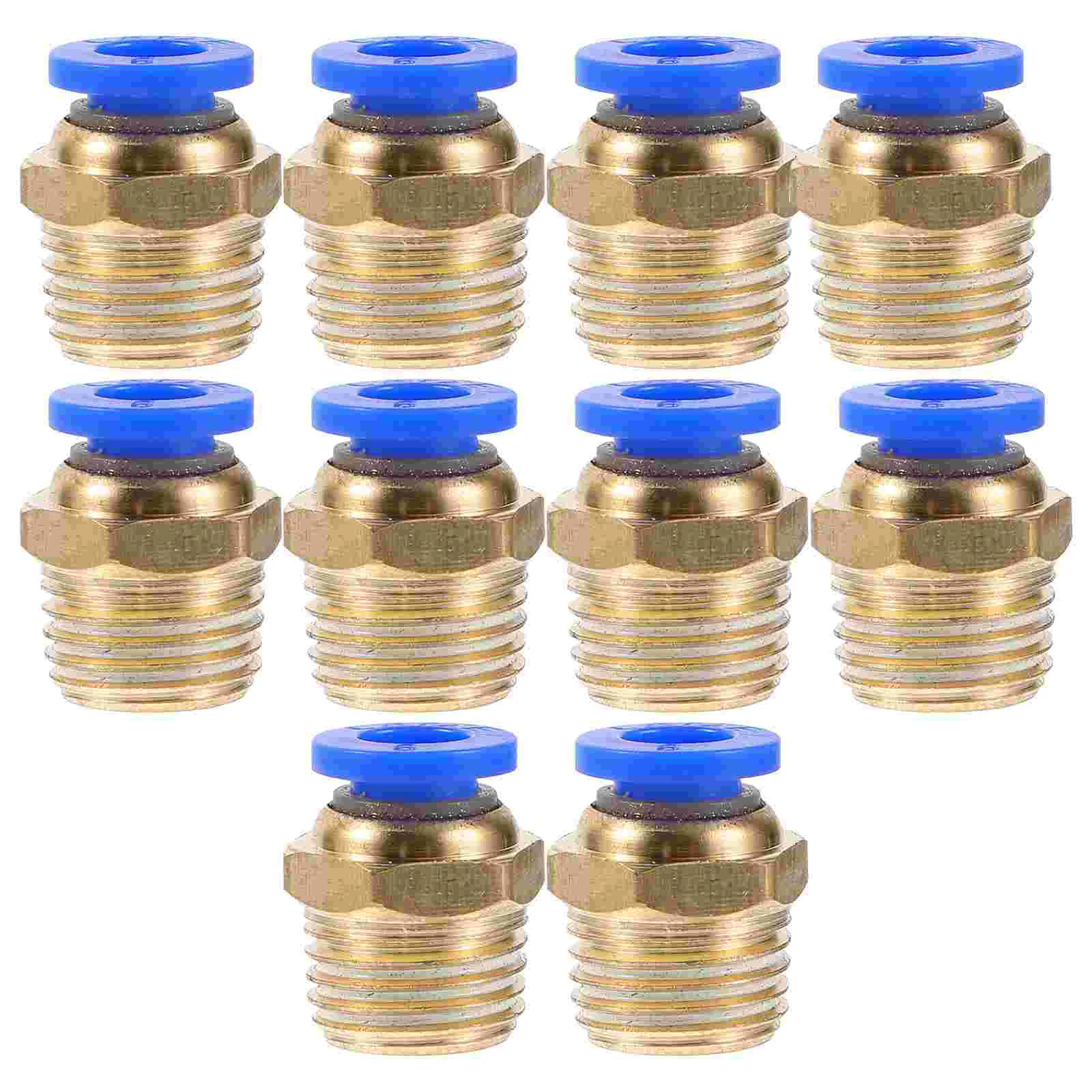 10 Pcs Pneumatic Quick Push-in Fittings Threaded Straight Tube Connector Air Pipe Plug Barb Crimp Cinch Abs Hose Coupler
10 Pcs Pneumatic Quick Push-in Fittings Threaded Straight Tube Connector Air Pipe Plug Barb Crimp Cinch Abs Hose Coupler