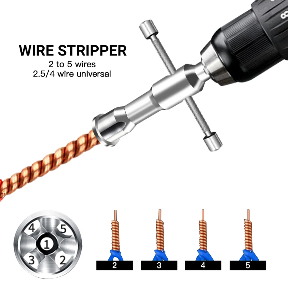 Automatic Wire Stripper Wire Tool Cable Peeling Twisting Connector Electrician Stripping General Artifact Connector Hand Tools
Automatic Wire Stripper Wire Tool Cable Peeling Twisting Connector Electrician Stripping General Artifact Connector Hand Tools