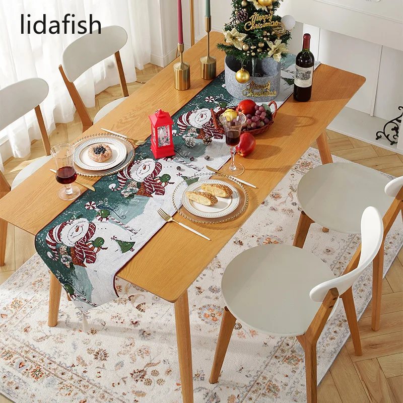 Новинка, креативный прямоугольный Рождественский настольный флаг lidafish, Рождественское украшение, чехол для обеденного стола в гостиной
Новинка, креативный прямоугольный Рождественский настольный флаг lidafish, Рождественское украшение, чехол для обеденного стола в гостиной