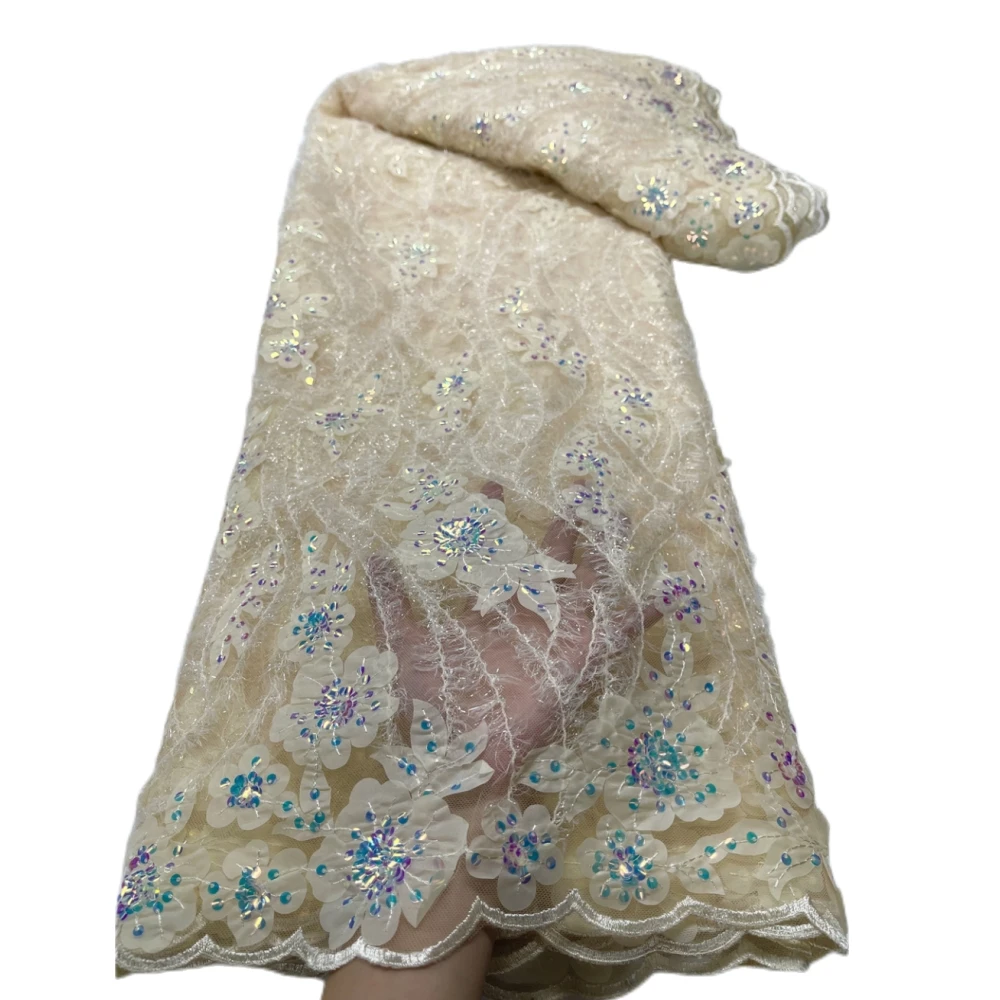 LJ Nice Flower Pattern Mesh Lace Africa Wedding Party Dresses Sewing For Women Free Shipping Tulle Net Lace Fabrics With Sequins
LJ Nice Flower Pattern Mesh Lace Africa Wedding Party Dresses Sewing For Women Free Shipping Tulle Net Lace Fabrics With Sequins