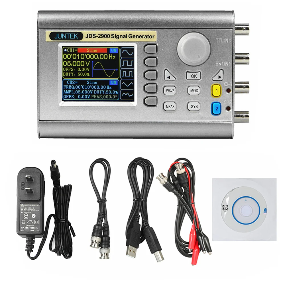 60MHZ 266MSa/s Handheld Signal Generator Digital Control Dual-channel DDS Function Signal Generator Frequency Meter
60MHZ 266MSa/s Handheld Signal Generator Digital Control Dual-channel DDS Function Signal Generator Frequency Meter