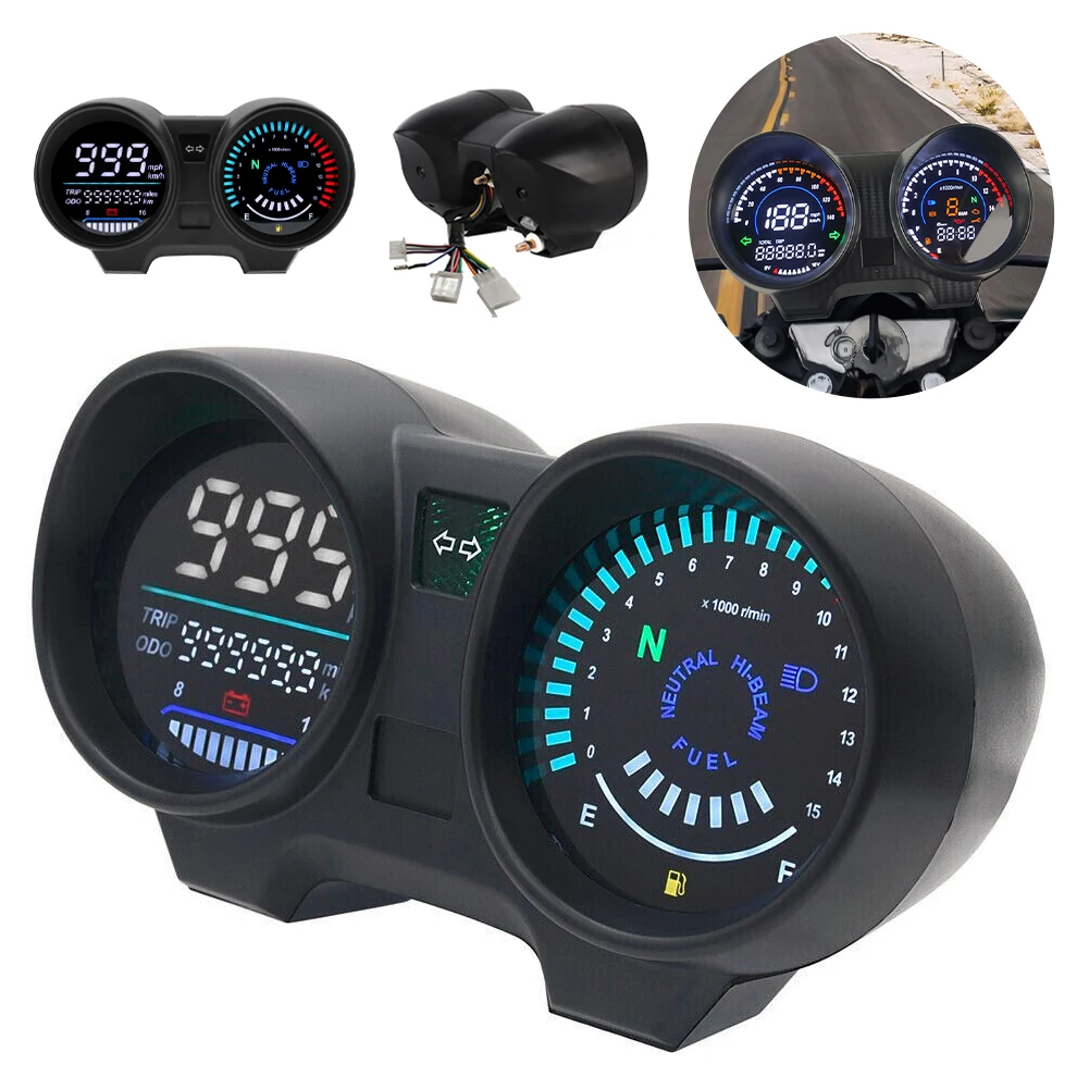 Motorcycle Speedometer Instrument Panel Digital LED Electronic Tachometer For Titan 150 Honda Cg150 Fan150 2010 2012 2022 Brazil
Motorcycle Speedometer Instrument Panel Digital LED Electronic Tachometer For Titan 150 Honda Cg150 Fan150 2010 2012 2022 Brazil