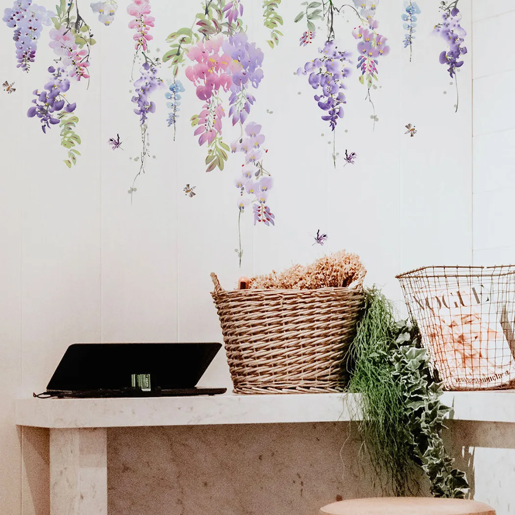 30*60 Cm Plants Flowers Butterfly Wall Sticker Colorful Floral Art Decal Creative Living Room Home Decoration
30*60 Cm Plants Flowers Butterfly Wall Sticker Colorful Floral Art Decal Creative Living Room Home Decoration