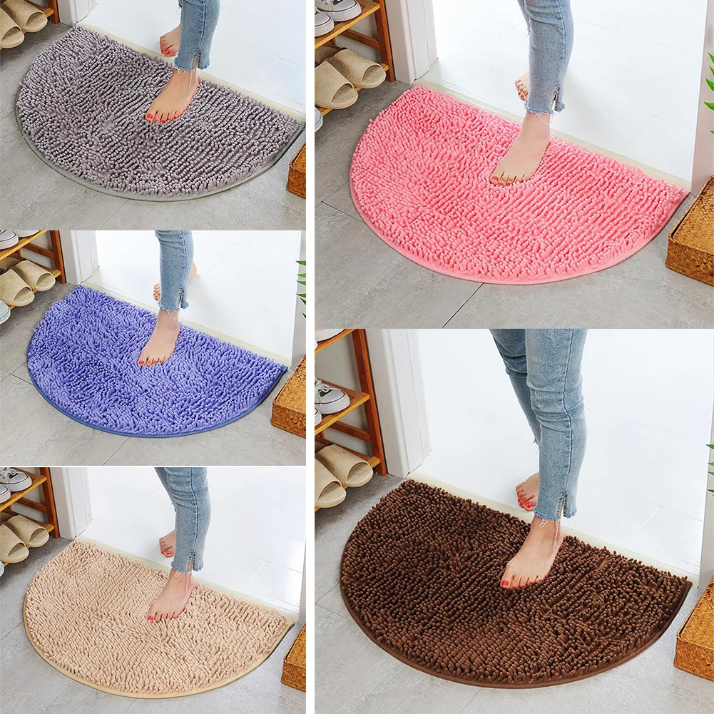 Non Slip Absorbent Bathroom Mat Anti-slip Shower Rug Quick Drying Bath Semicircular Chenille Floormat Bathtub Carpet Toilet Pad
Non Slip Absorbent Bathroom Mat Anti-slip Shower Rug Quick Drying Bath Semicircular Chenille Floormat Bathtub Carpet Toilet Pad