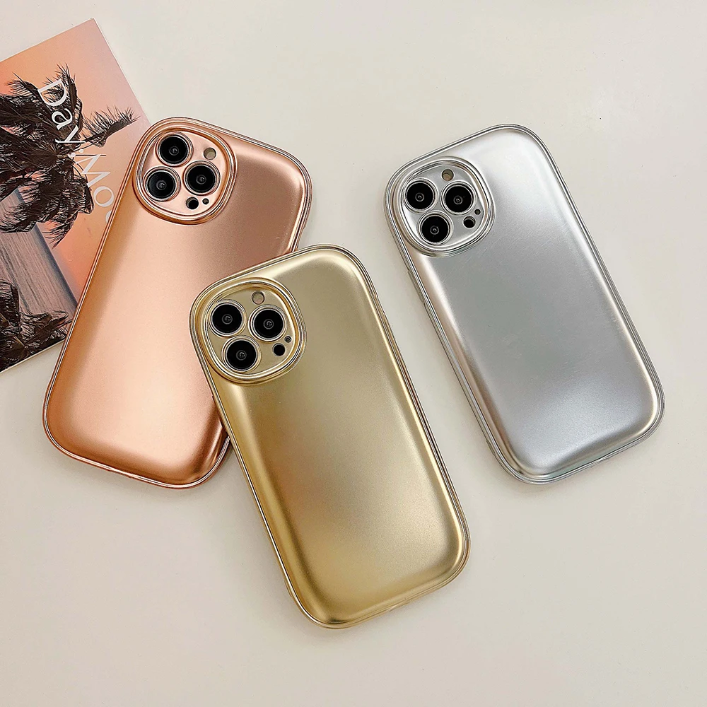 INS 5 Colors Silver Rose Gold Black White Oval Shockproof Couple Phone Case For iphone 14 pro max plus 11 12 13 pro max Cover
INS 5 Colors Silver Rose Gold Black White Oval Shockproof Couple Phone Case For iphone 14 pro max plus 11 12 13 pro max Cover