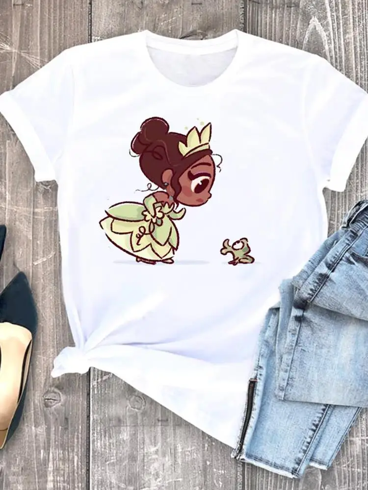 Casual Cartoon Cute Printed Fashion Graphic T-shirts Clothes Clothing Women Princess Female Short Sleeve Lady Tee Top
Casual Cartoon Cute Printed Fashion Graphic T-shirts Clothes Clothing Women Princess Female Short Sleeve Lady Tee Top