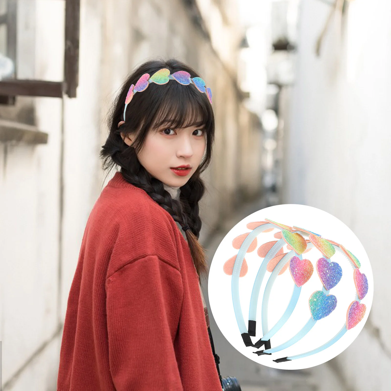 3pcs Heart Headbands Sequins Headband Cosplay Party Hair Accessories Performance Hair Bands
3pcs Heart Headbands Sequins Headband Cosplay Party Hair Accessories Performance Hair Bands