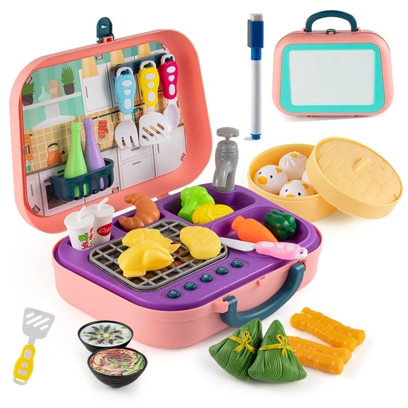 Children Pretend To Play House Role Playing Play House Toys Portable Plastic Suitcase Tools Baby Cooking Kitchen Educational Toy
Children Pretend To Play House Role Playing Play House Toys Portable Plastic Suitcase Tools Baby Cooking Kitchen Educational Toy