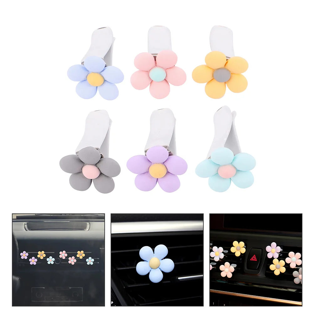 6 Pcs Air Outlet Clip Auto Lovely Decor Vehicle Clamps Car Clips Accessories Interior Mini Flower Vent Abs
6 Pcs Air Outlet Clip Auto Lovely Decor Vehicle Clamps Car Clips Accessories Interior Mini Flower Vent Abs