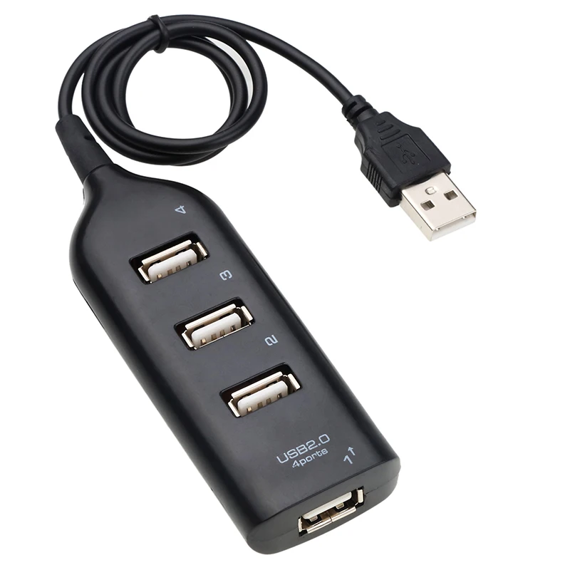 Высокоскоростной Универсальный USB-разветвитель с 4 портами USB 2 0 и кабелем |