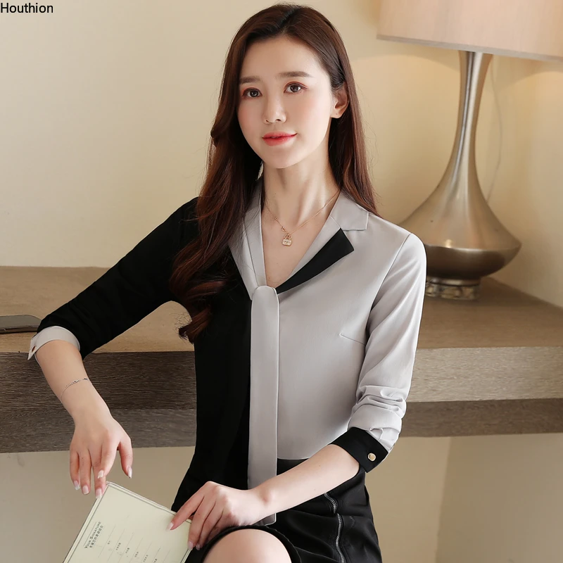 Summer New Women's Blouse Solid V-neck Shirt Splicing Poplin Casual Fashion Loose Long Sleeve Top
Summer New Women's Blouse Solid V-neck Shirt Splicing Poplin Casual Fashion Loose Long Sleeve Top