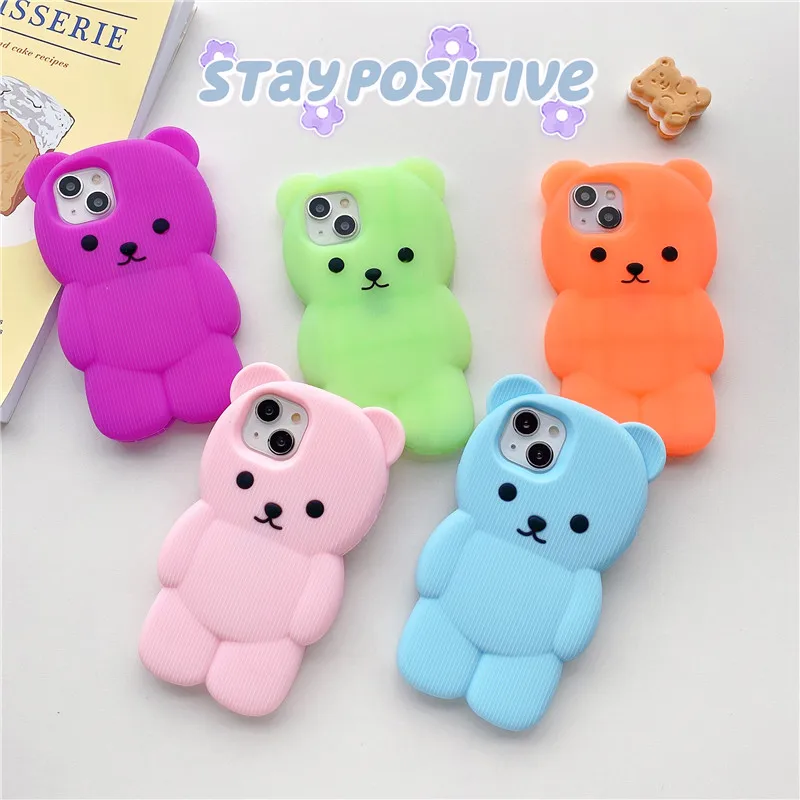 Korea Cartoon Animal Bear 3D Case For iphone 14 13 12 11 Pro XS Max XR X SE 6 7 8 Plus Candy Soft silicone Phone Cover kids gift
Korea Cartoon Animal Bear 3D Case For iphone 14 13 12 11 Pro XS Max XR X SE 6 7 8 Plus Candy Soft silicone Phone Cover kids gift