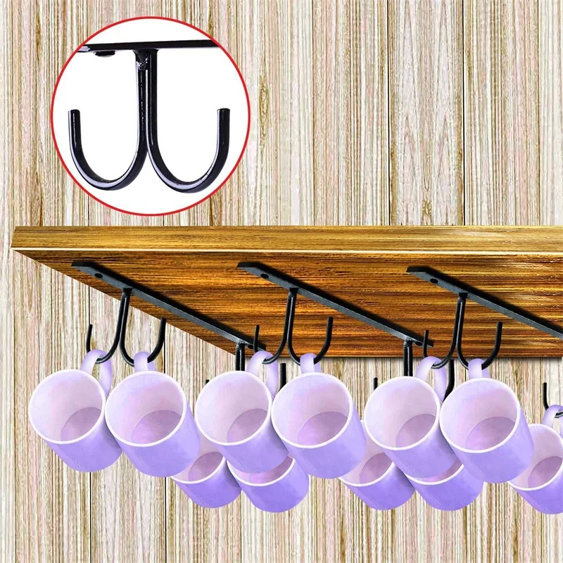 Iron 4 Hooks Storage Shelf Wardrobe Cabinet Metal Under Shelves Mug Cup Hanger Bathroom Kitchen Organizer Hanging Rack Holder
Iron 4 Hooks Storage Shelf Wardrobe Cabinet Metal Under Shelves Mug Cup Hanger Bathroom Kitchen Organizer Hanging Rack Holder