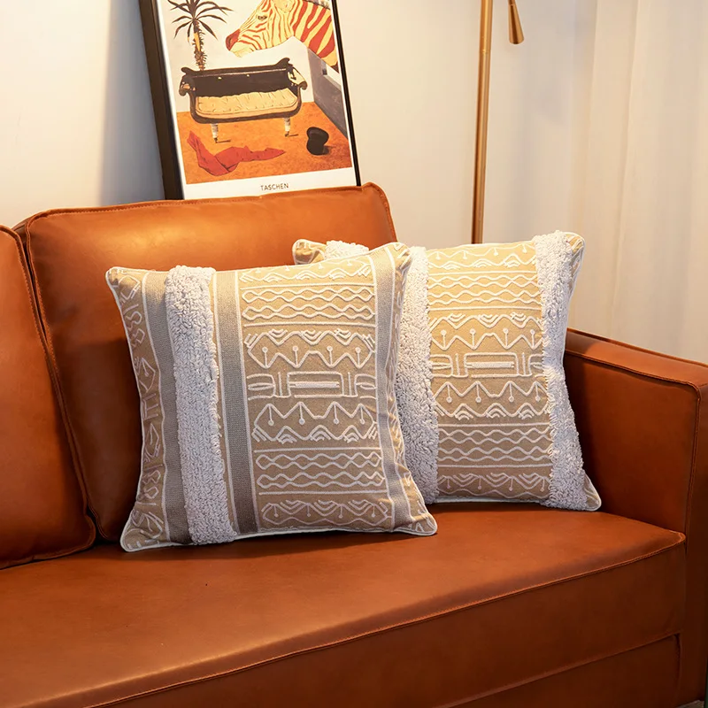 White Flocking Sofa Cushion Cover Moroccan Geometric Line Pillowcase Home Decorative Throw Pillow Covers For Bedroom Living Room
White Flocking Sofa Cushion Cover Moroccan Geometric Line Pillowcase Home Decorative Throw Pillow Covers For Bedroom Living Room