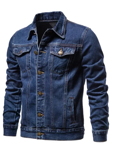 2022 Cotton Denim Men Casual Solid Color Lapel Single Breasted Jeans Men Autumn Slim Fit Quality Mens Jackets
2022 Cotton Denim Men Casual Solid Color Lapel Single Breasted Jeans Men Autumn Slim Fit Quality Mens Jackets
