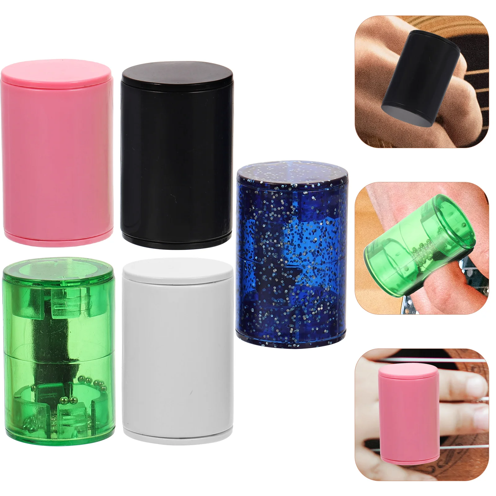 

5 Pcs Sand Shaker Rhythm Music Finger Ring Kids Playset Vocalize Ukulele Hammer Accompaniment Guitar Accessories Child Toy