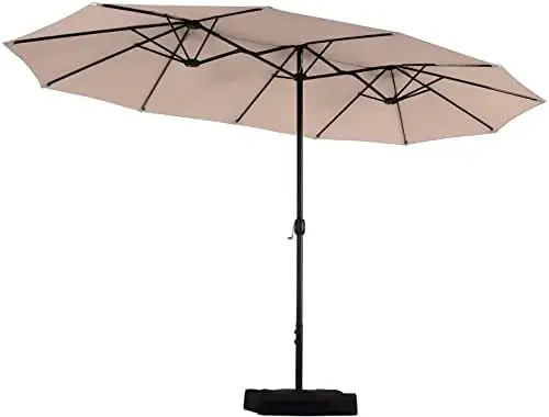 Ft Outdoor Umbrella Double Sided, Extra Large Market Umbrella with Crank Handle, Base Included
Ft Outdoor Umbrella Double Sided, Extra Large Market Umbrella with Crank Handle, Base Included