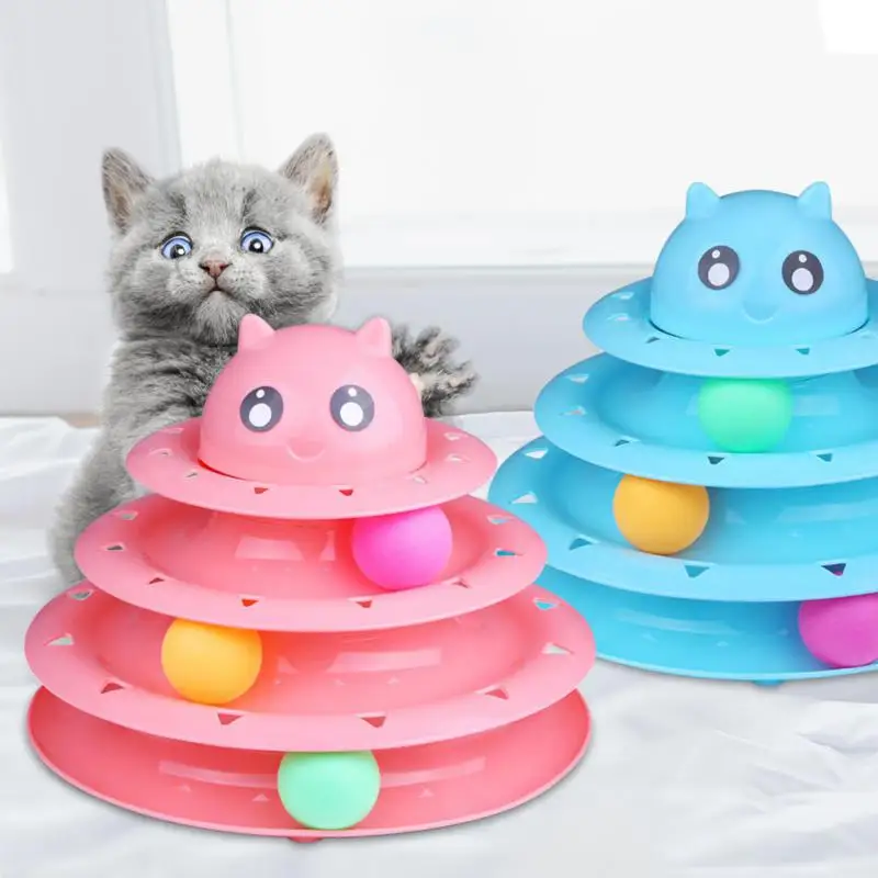 Three Levels Pet Cat Toy Training Amusement Plate Kitten Tower Tracks Disc Cat Intelligence Amusement Triple Disc Tumbler
Three Levels Pet Cat Toy Training Amusement Plate Kitten Tower Tracks Disc Cat Intelligence Amusement Triple Disc Tumbler