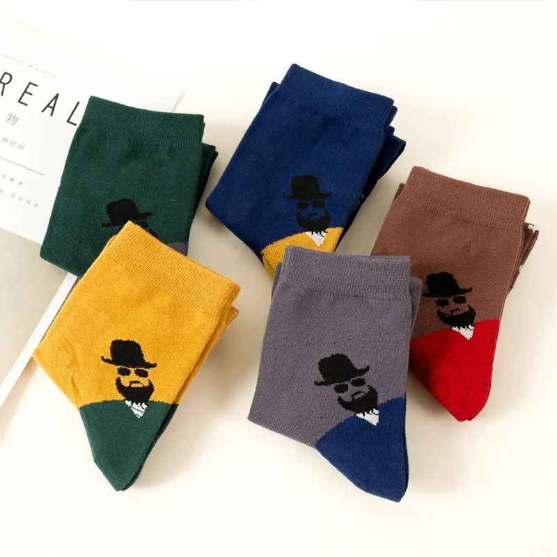 5 Pairs Men Socks Cotton Letter Business Socks Man Colorful SocksSplicing Novelty Sox Autumn And Winter Trendy
5 Pairs Men Socks Cotton Letter Business Socks Man Colorful SocksSplicing Novelty Sox Autumn And Winter Trendy