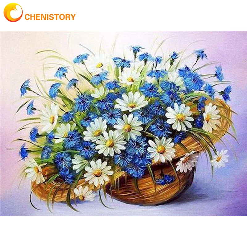 CHENISTORY 5D Full drill Diamond Art Painting Blue Flower Diamond Embroidery Cross Stitch Decorations For Home Decor Wall Art
CHENISTORY 5D Full drill Diamond Art Painting Blue Flower Diamond Embroidery Cross Stitch Decorations For Home Decor Wall Art