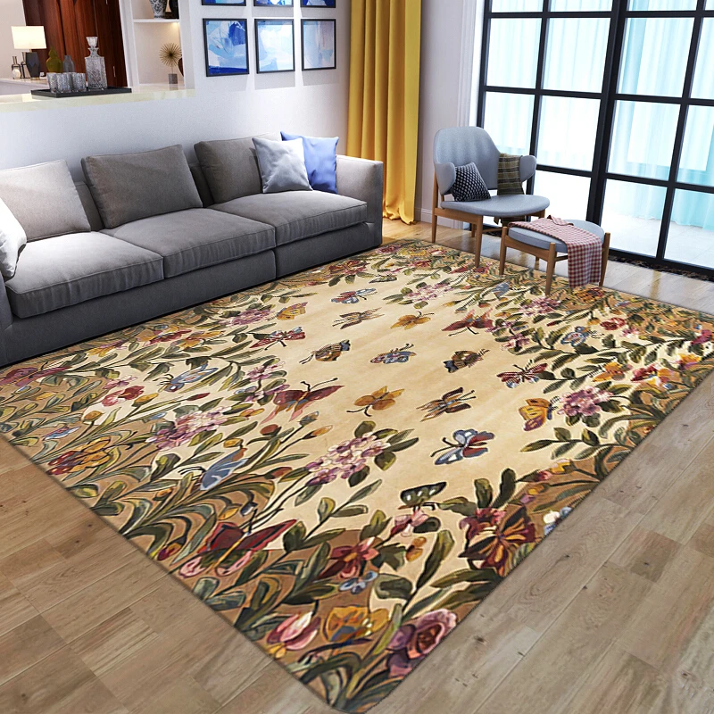 3D Colorful Flower With Butterfly Pattern Area Rugs Large Parlor Floor Mats Soft Flannel Carpets for Home Living Room Decoration
3D Colorful Flower With Butterfly Pattern Area Rugs Large Parlor Floor Mats Soft Flannel Carpets for Home Living Room Decoration