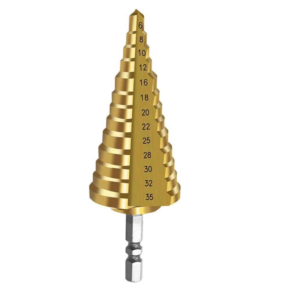 6-35mm 13 Step 1/4 Inch Shank Step Drill Bit Drill Metal Cone HSS Step Drill For Thin Iron Plate Insulating Board PVC Board
6-35mm 13 Step 1/4 Inch Shank Step Drill Bit Drill Metal Cone HSS Step Drill For Thin Iron Plate Insulating Board PVC Board