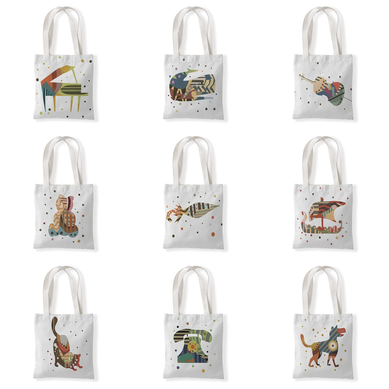 New Design Women Canvas Shoulder Bag Violin Bear Print Storage Shopping Bags Students Book Bag Ladies Cloth Handbags Tote
New Design Women Canvas Shoulder Bag Violin Bear Print Storage Shopping Bags Students Book Bag Ladies Cloth Handbags Tote
