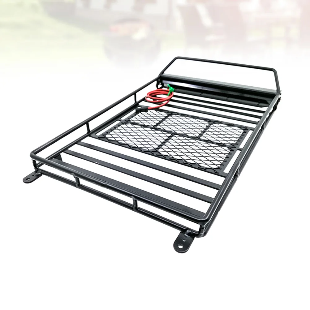 1Pc Car Luggage Carrier Car Roof Luggage Holder Rack Storage Shelf with Light Bar for 1:10 Crawler (Black)
1Pc Car Luggage Carrier Car Roof Luggage Holder Rack Storage Shelf with Light Bar for 1:10 Crawler (Black)