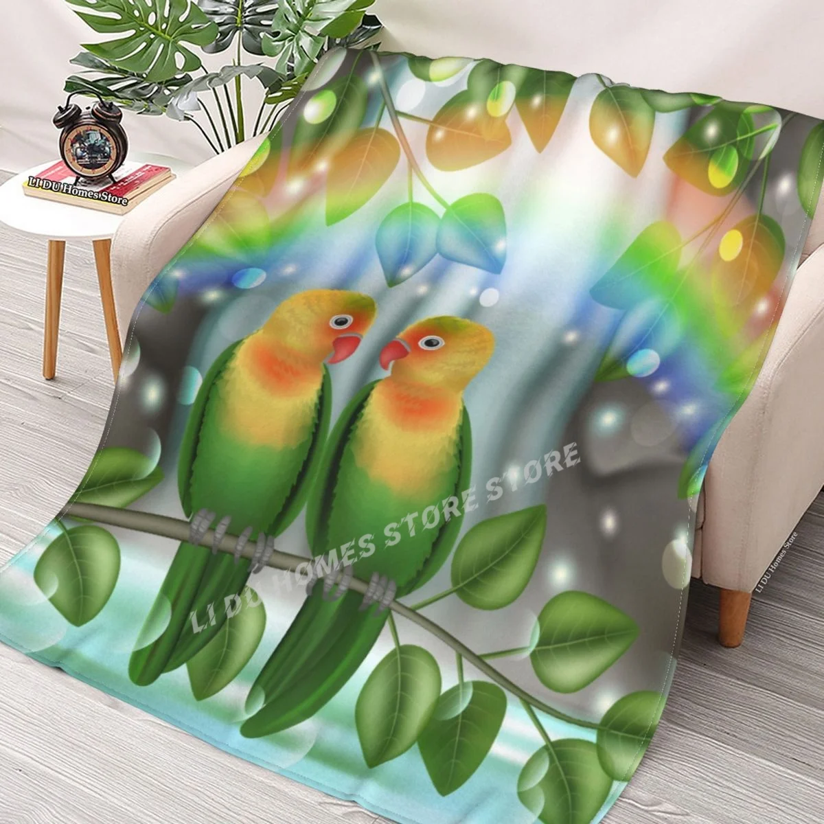 Birds, Lovebird In A Landscape With A Waterfall, A Rainbow Of Beautiful Nature Throw Blanket flannel Collage Blanket Bedding
Birds, Lovebird In A Landscape With A Waterfall, A Rainbow Of Beautiful Nature Throw Blanket flannel Collage Blanket Bedding