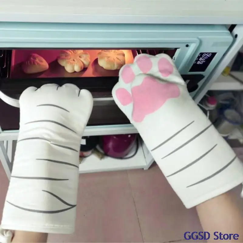 2pcs Cute Cat Paws Oven Mitts Cat Claw Baking Oven Gloves Anti-scald Microwave Heat Resistant Insulation Non-slip Cat Paw Gloves
2pcs Cute Cat Paws Oven Mitts Cat Claw Baking Oven Gloves Anti-scald Microwave Heat Resistant Insulation Non-slip Cat Paw Gloves