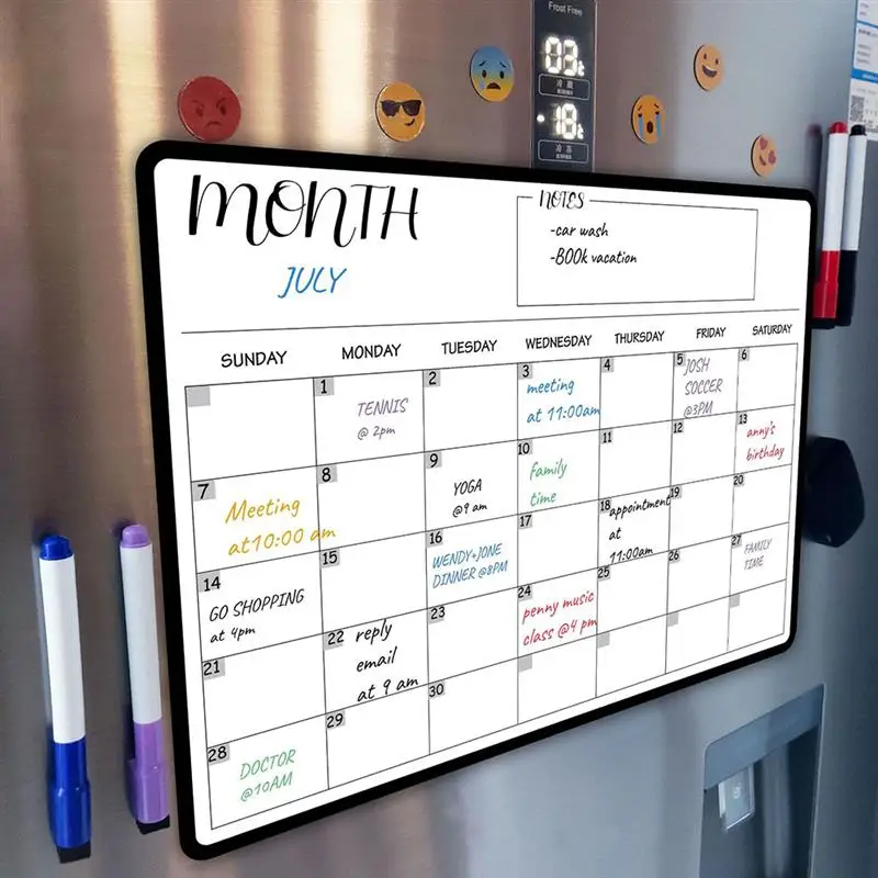 Convenient Schedule Board Magnetic Planner Board Household Fridge Calendar Plan Accessory
Convenient Schedule Board Magnetic Planner Board Household Fridge Calendar Plan Accessory