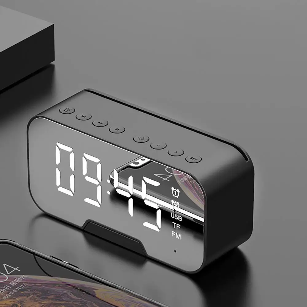 Portable Sound Dual Alarm Clock Settings Subwoofer Fm Radio Mp3 Fm Radio Led Mirror Digital For All Phone Mini Mini Alarm Clock
Portable Sound Dual Alarm Clock Settings Subwoofer Fm Radio Mp3 Fm Radio Led Mirror Digital For All Phone Mini Mini Alarm Clock