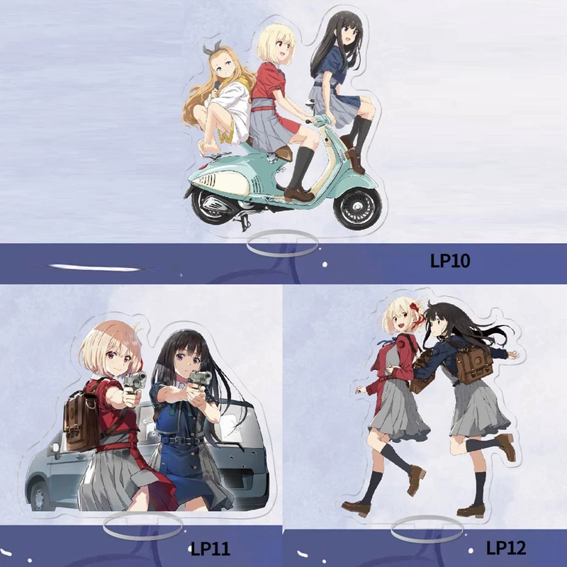 1pcs Anime Lycoris Recoil Acrylic Stand Model Plate Ornament Inoue Takina Chisato Nishikigi Figures Standee Holder Fans Gift 
1pcs Anime Lycoris Recoil Acrylic Stand Model Plate Ornament Inoue Takina Chisato Nishikigi Figures Standee Holder Fans Gift