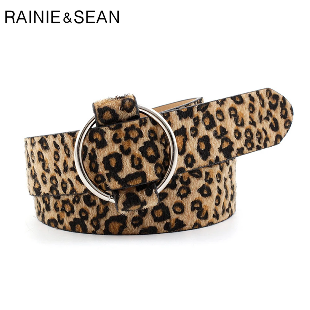 Ремень женский леопардовый без отверстий, из ПУ кожи 
Ремень женский леопардовый без отверстий, из ПУ кожи