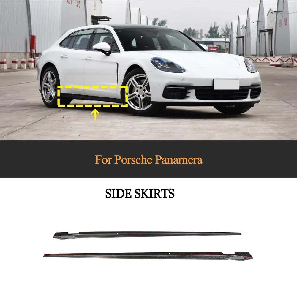 Боковые юбки автомобиля для Porsche Panamera 971 2017 2018 2019, боковые бамперы, разветвитель крыльев, удлинитель крыльев, губы, углеродные
Боковые юбки автомобиля для Porsche Panamera 971 2017 2018 2019, боковые бамперы, разветвитель крыльев, удлинитель крыльев, губы, углеродные