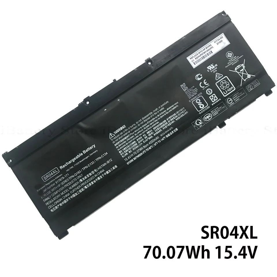 Оригинальный аккумулятор SR04XL для Hp Omen 15-CE000 15-ce000ng 15-cb0xx 15-CE 15-CB 15-CE015DX 917724-855 917678-171
Оригинальный аккумулятор SR04XL для Hp Omen 15-CE000 15-ce000ng 15-cb0xx 15-CE 15-CB 15-CE015DX 917724-855 917678-171
