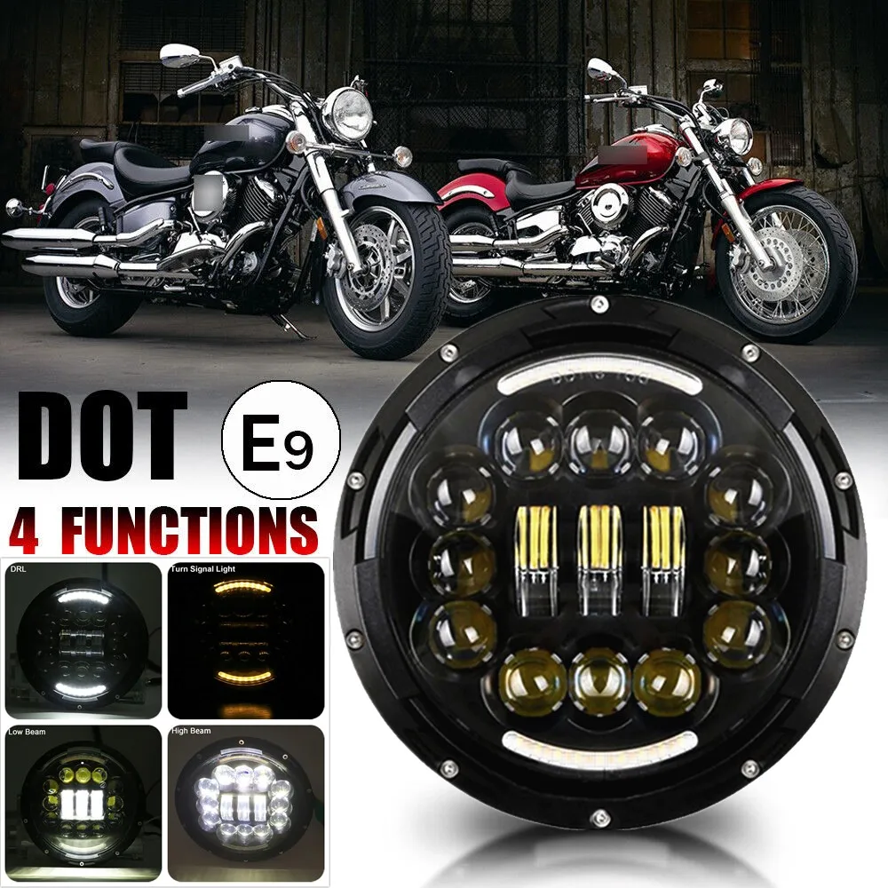 90W 7Inch Universal Round Motorcycle Headlight For Cafe Racer Street Glide Softail FLHX Accessories Refit 7 Inch Led Headlight
90W 7Inch Universal Round Motorcycle Headlight For Cafe Racer Street Glide Softail FLHX Accessories Refit 7 Inch Led Headlight