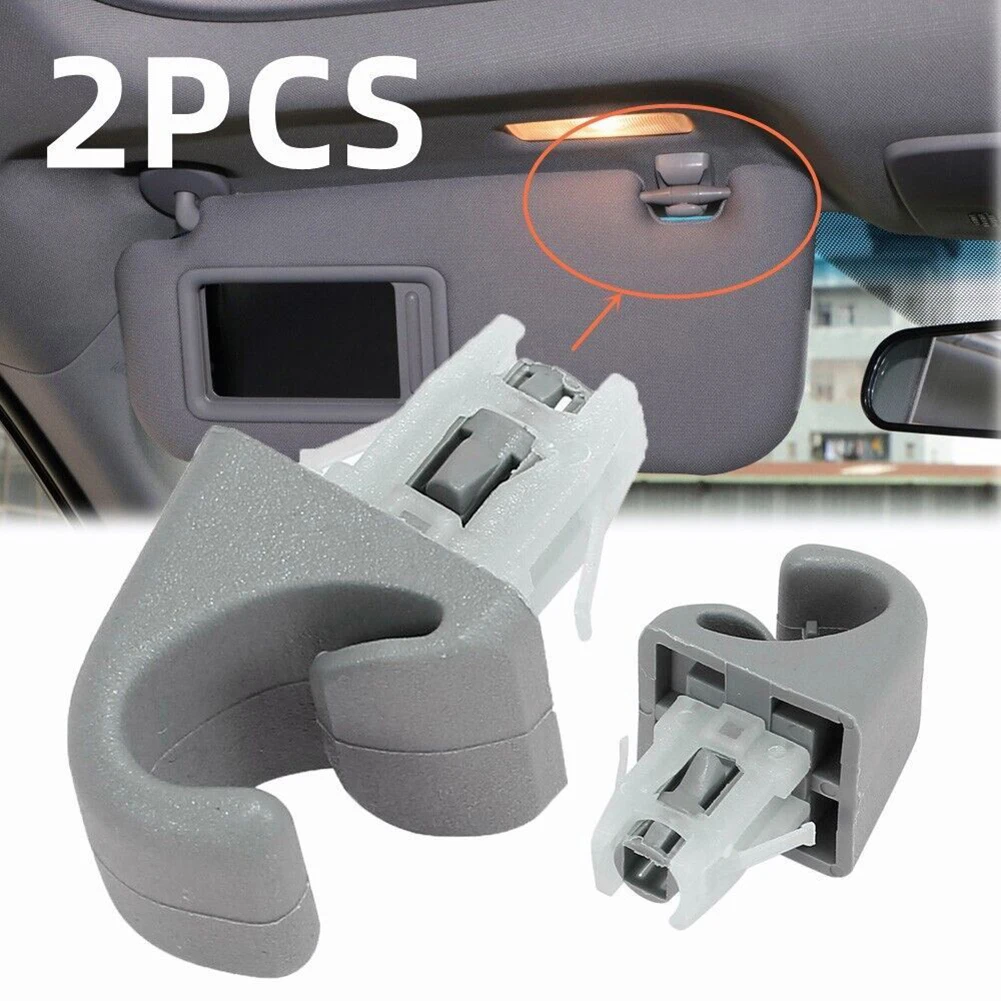 2pcs Gray Sun Visor Clip ABS Plastic Fit For Toyota For Camry For Corolla For Highlander Car Replacement Accessories
2pcs Gray Sun Visor Clip ABS Plastic Fit For Toyota For Camry For Corolla For Highlander Car Replacement Accessories