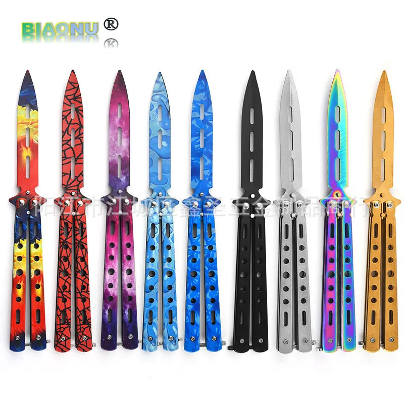 Портативный складной нож-бабочка CSGO Balisong, тренировочный карманный нож из нержавеющей стали, тренировочный инструмент для улицы
Портативный складной нож-бабочка CSGO Balisong, тренировочный карманный нож из нержавеющей стали, тренировочный инструмент для улицы