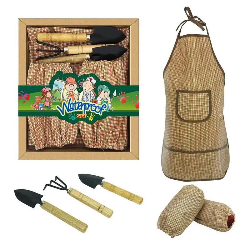 Luxury Children's Garden Kit With Apron Sleeve Girl And Boy Garden Tools Waterproof Apron Protection And Front Pocket
Luxury Children's Garden Kit With Apron Sleeve Girl And Boy Garden Tools Waterproof Apron Protection And Front Pocket