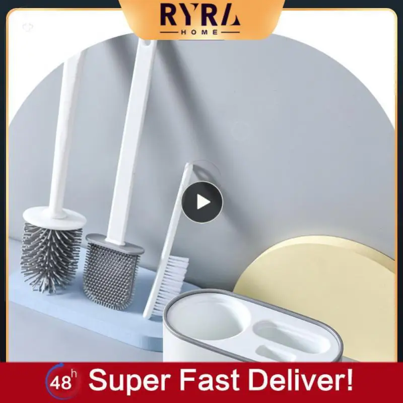 Silicone Toilet Brush Holder Set Creative Cleaning Brush Set Bathroom Toilet Cleaning WC Wall Hanging Soft Bristle Head Sets
Silicone Toilet Brush Holder Set Creative Cleaning Brush Set Bathroom Toilet Cleaning WC Wall Hanging Soft Bristle Head Sets