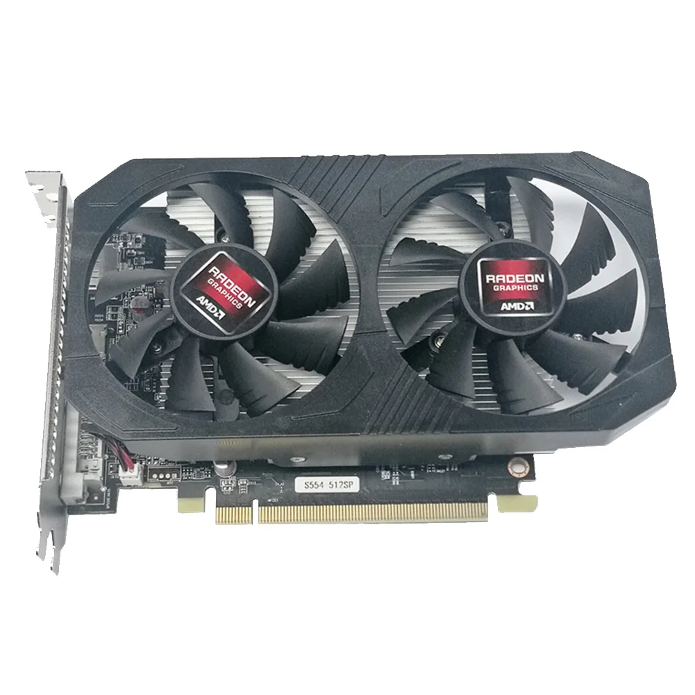 AMD RX550/750 Graphics Card Gaming Video Cards 2/4GB 128bit for PUBG LOL Computer Gamer HDMI-compatible with Dual Cooler Fan
AMD RX550/750 Graphics Card Gaming Video Cards 2/4GB 128bit for PUBG LOL Computer Gamer HDMI-compatible with Dual Cooler Fan