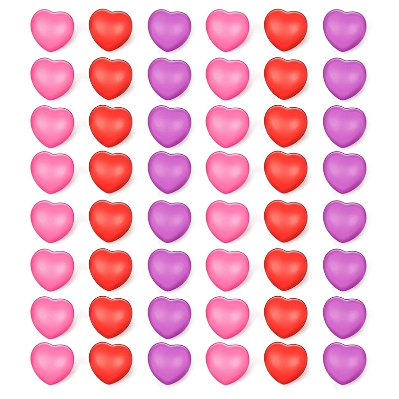 48 Pcs 1.5 Inch Pressure Ball Valentine's Day Heart Shapeds Foam Stress Relief Ball For School Carnival Reward
48 Pcs 1.5 Inch Pressure Ball Valentine's Day Heart Shapeds Foam Stress Relief Ball For School Carnival Reward