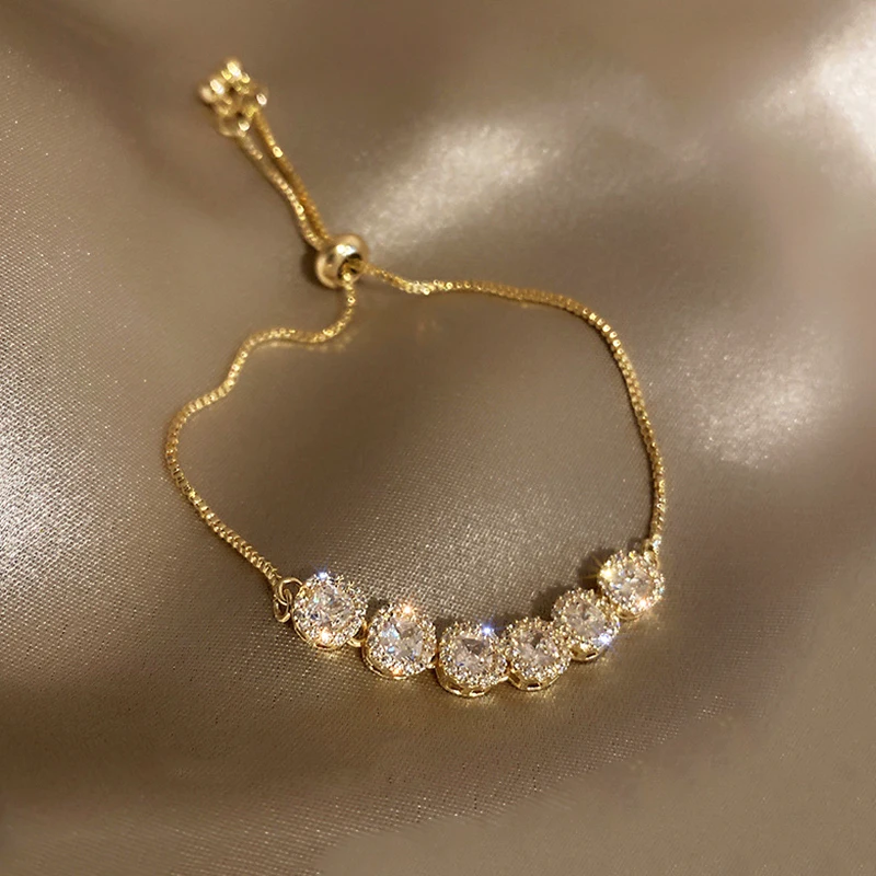 New Trendy Design 14K Real Gold Round Crystal Bracelet for Women Girl Accessories Korean Fashion Jewelry AAA Zirconia Party Gift
New Trendy Design 14K Real Gold Round Crystal Bracelet for Women Girl Accessories Korean Fashion Jewelry AAA Zirconia Party Gift