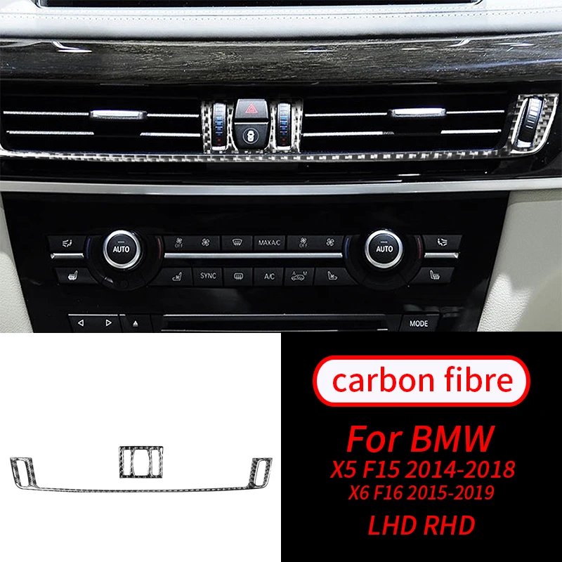 For BMW X5 X6 F15 F16 14-18 Real Carbon Fiber Center Air Outlet Panel Cover Trim Car Interior Accessories Car Interior Supplies
For BMW X5 X6 F15 F16 14-18 Real Carbon Fiber Center Air Outlet Panel Cover Trim Car Interior Accessories Car Interior Supplies